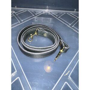 Dark Green Leather Crossbody Strap Brass Silverware 44"